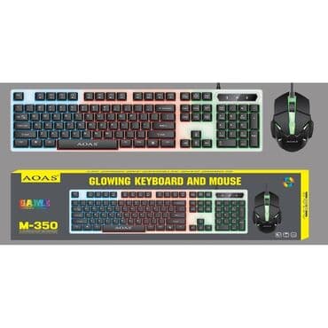 Car Electronics: Gejmerska Tastatura i Mis Crna i Bela NOVO Gaming SAMO 1490 Din — 2