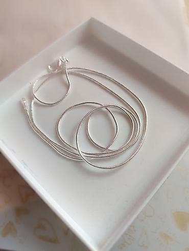 lancic sa posvetom: Srebrni lančić – sajlica, žig 925 - Materijal: srebro 925 (žig 925) - — 1