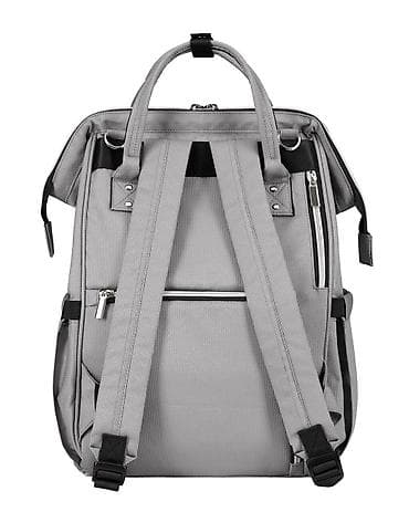 deciji satovi igracke: KikkaBoo Torba za mame Siena premium – light grey (Šifra: KKB2) — 3