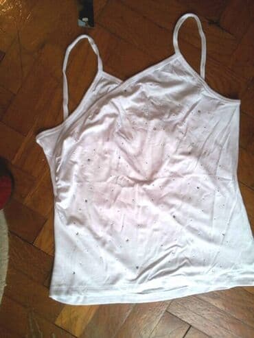 top ispod sakoa: M (EU 38), Cotton, Single-colored, color - White — 2