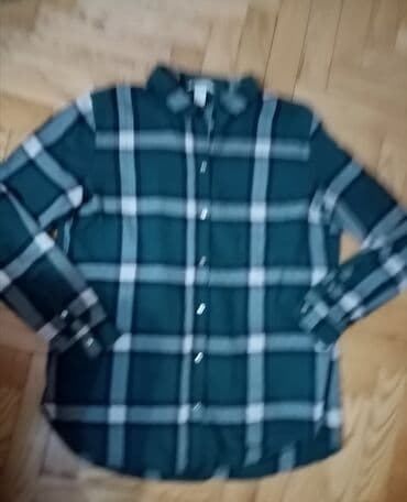 havajske košulje: H&M, M (EU 38), Karirani, bоја - Zelena — 1