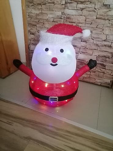 LED novogodišnja dekoracija – Deda Mraz figura - Svetleća 3D figura