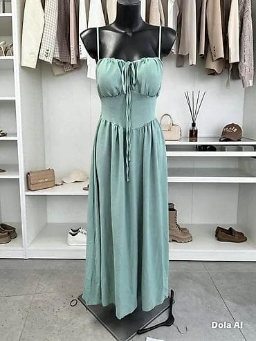 vero moda haljina: Letnja midi haljina sa tankim bretelama - Kroj: struk naglašen — 4