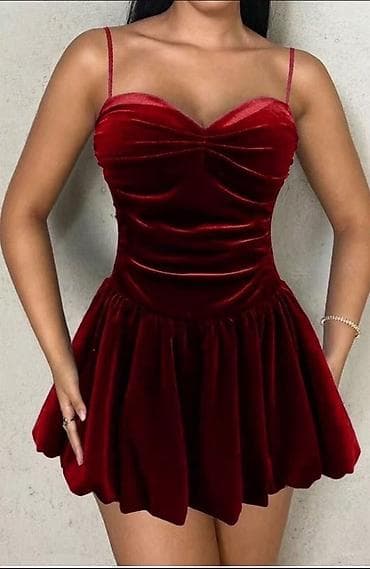 puma mini ranac: 🔥Baršunasta mini haljina sa bretelama – koktel/večernji model ✅2000 — 6