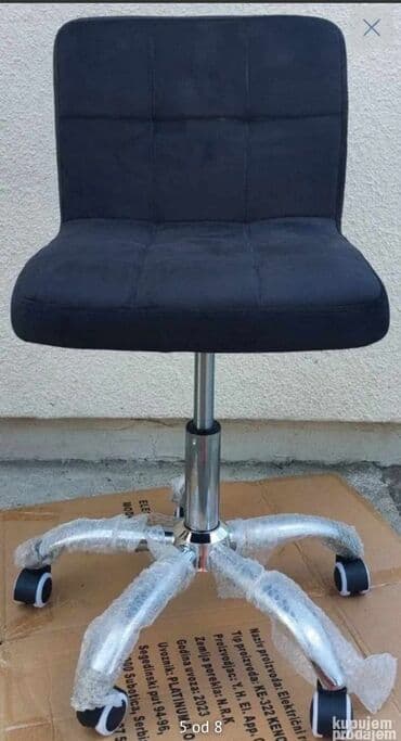 barske stolice uradi sam: Potpuno nove kancelarijske stolice manjih gabarita. Celicni-hromirani — 2