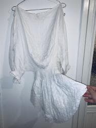 plus size tunike: M (EU 38), L (EU 40), color - White — 1