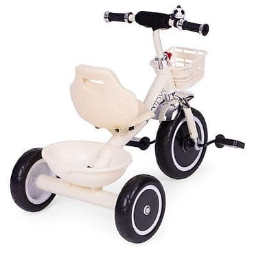 Dečiji bicikli: ECOTOYS tricikl sa korpama i zvoncem – Beige (SKU: WQL-1999 BEIGE-250) — 2