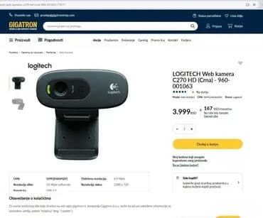 grejaci za stopala na baterije: *** AKCIJA *** #2165 Logitech Web kamera C270 HD; C270 HD Web kamera — 14