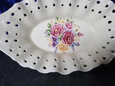 cinije sa drvenim postoljem: Porcelanska vintaz cinija. Porcelanska univerzalna cinija — 3