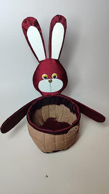 Slike i ramovi: Ručna izrada – dekorativna korpica u obliku zeke - Unikatna korpica — 4