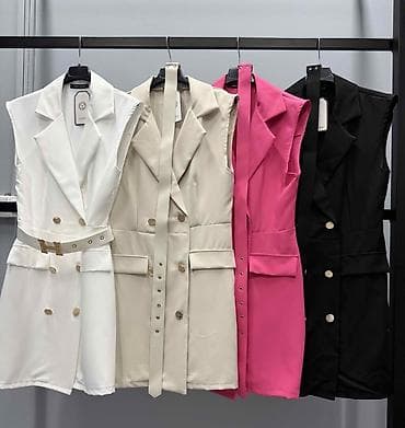 ✅Ženska sako-haljina bez rukava sa duplim kopčanjem i kaišem.
2600 din