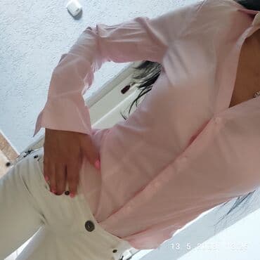 Košulje: H&M kosulja nezno roze s,nova — 4