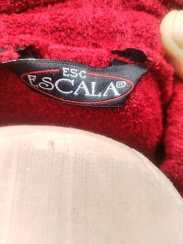 boss torbice: ESCALA crveno pelerina-pončo sa rol-kragnom - Brend: ESCALA (etiketa — 2