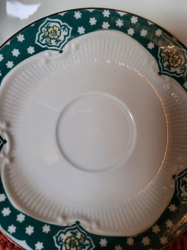 solje za caj: Set memacki porcelan Lettin 70te. Set perfektan. pozlata — 12
