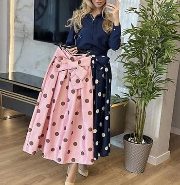 Skirts: ✅Midi suknja sa tufnama i velikom mašnom u struku
✅2750 din — 8