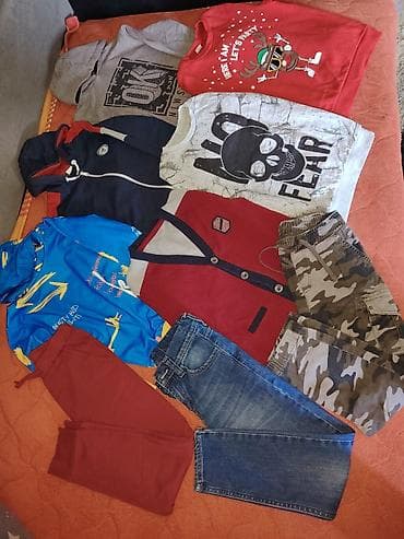na naduvavanje: Paket garderobe za decaka Vel 128 1 jaknica 5 donja dela 7 — 1