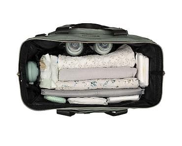 muske kozne torbice mona: KikkaBoo Torba za mame Maxi premium – army green (Šifra: KKB2) — 6