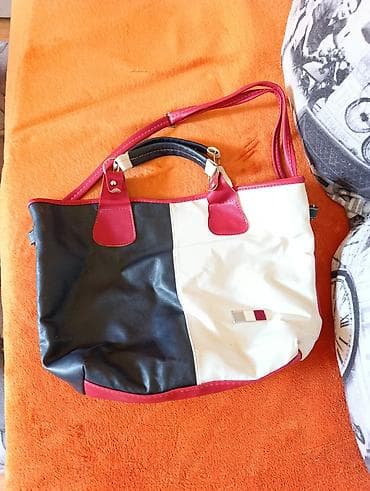 kaiš za pantalone: Damska torba sa duplim ručkama i dodatnim dugačkim kaišem za nošenje — 1