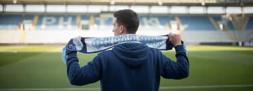 Navijački šal FK Rad – “ГРАЂЕВИНАРИ” 1958 - Dvostrani motivi: sa