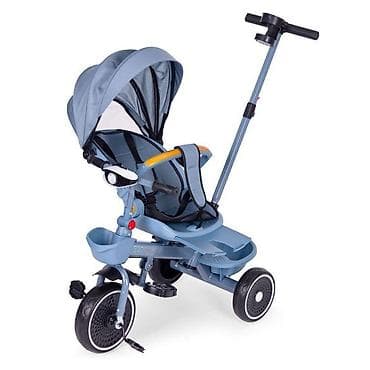 home decor nis: ECOTOYS 2u1 tricikl sa rotirajućim sedištem i sklopivom tendom – Blue — 4