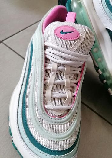 spicaste cizme na stiklu: Nike Air Max 97 patike – bela baza sa talasastim panelima u — 8