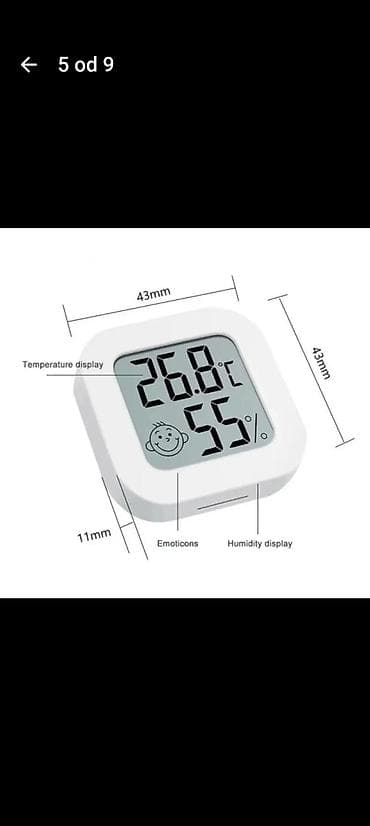 unior alati: Digitalni termometar–higrometar Anseny - Merenje temperature i — 4