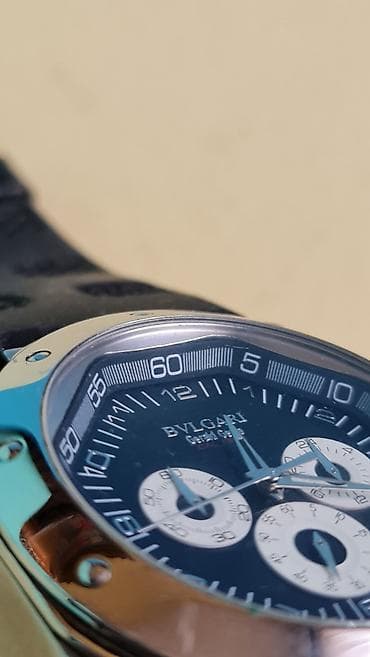 crno zlatni sat: Bvlgari Gerald Genta hronograf ručni sat - Kućište višestrano — 7