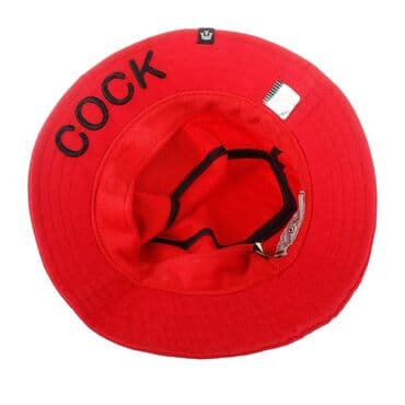 Hats: M (57), Cotton, color - Red — 7
