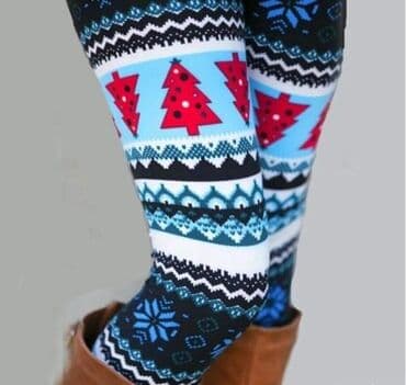 zimske helanke prodaja: Helanke zimski motivi Vel. univerzalna Elastin 10-20% Pet različitih — 2