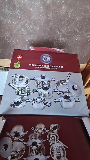 torta od suhomesnatih proizvoda: MG 12-delni set posuđa – visokokvalitetni nerđajući čelik Komplet — 7