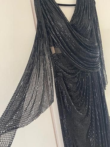 radne uniforme: Elegantna večernja haljina sa šljokicama - Boja: tamno siva/antracit — 2