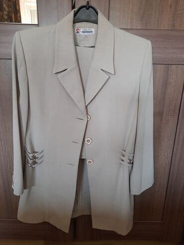 midi haljine h m: L (EU 40), Single-colored, color - Beige — 1