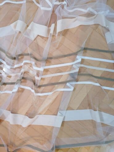 Ćebad i pokrivači: Zavese nove, Dužina i širina po meri. Ušivena traka i obrađene ivice — 2