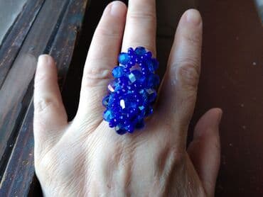 kutija za nakit za devojcice: Women's ring, Handmade, Material: Cubic zirconia, Crystal — 3
