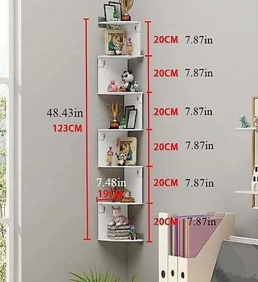 Home care products, Housewares: Ugaona zidna polica – moderan zig-zag dizajn Prodajem praktičnu i — 5