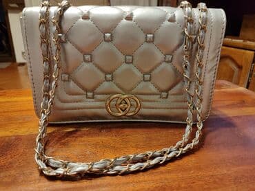 srebrna torbica sa cirkonima: Shoulder bag, Material: Synthetics — 3