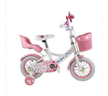 polovni bicikli lacarak: BICIKL NINA ROSE 722-12 BELA – čelični ram, 12” Bicikl Nina Rose — 1