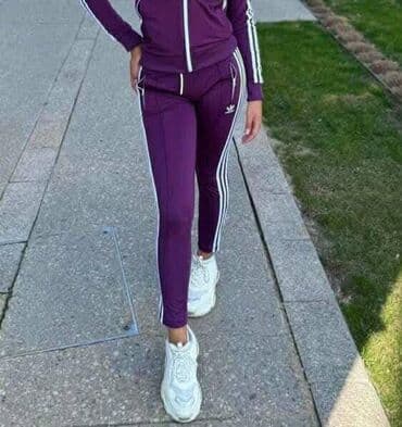 Women's Clothing: Ženske trenerke donj deo - Sportski komplet sa rajsferšlus jaknom i — 3