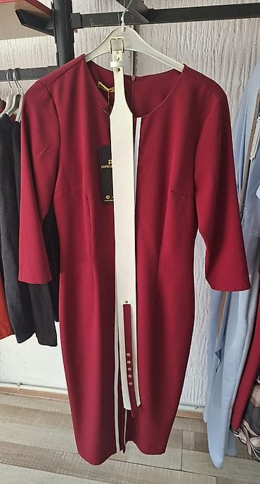 tiffany haljine pamucne: Elegantna haljina Perle Donna – bordo Velicina 36 i 40 - — 2