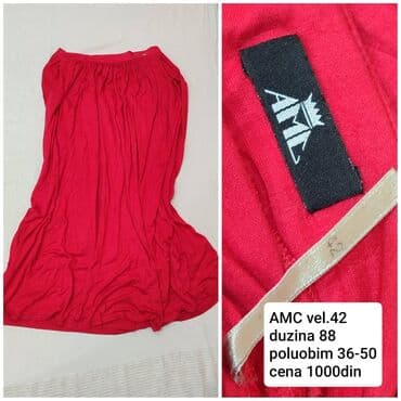 komada odece: XL, Maksi, bоја - Crvena — 1
