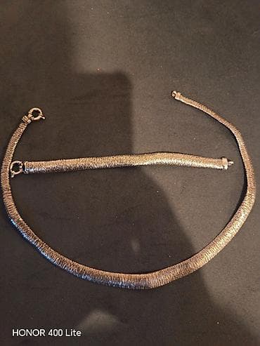 zig 925: Srebrni set ogrlica + narukvicaZlatara Stefanović - Materijal — 2