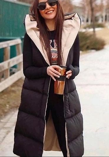 dsquared patike: Duga ženska puf jakna-prsluk sa kapuljačom - Model: duži prsluk do — 1