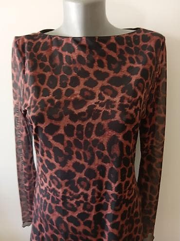 leopard suknja: Ženska haljina sa animal printom (leopard motiv) - Kroj: A-linija — 3