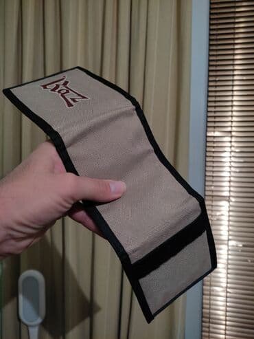 bež čizme od brušene kože: Unisex novčanik, Materijal: Platno — 1