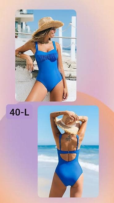 Jednodelni ženski kupaći kostim – veličina 40 (L) - Boja: intenzivno