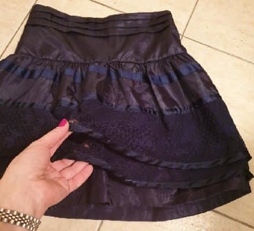 uske pantalone sa visokim strukom: Midi, 146-152, color - Blue — 2