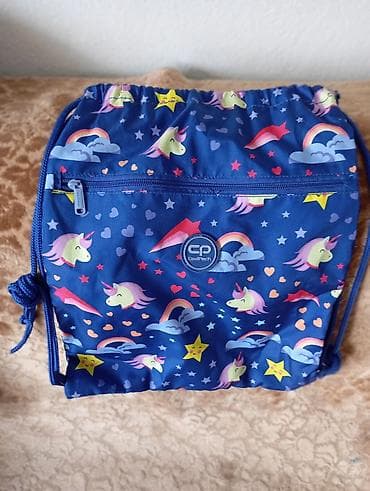 dedo mraz odelo: Dečiji set: prsluk + dve torbice - Prsluk bez rukava, roza sa sivim — 5