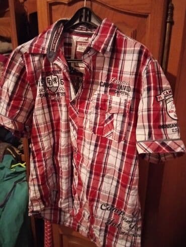 timberland jakne muske: Košulja Na kratke rukave, L (EU 52), bоја - Šareno, Pamuk — 1