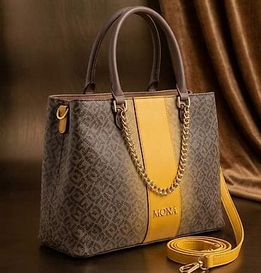 l credi torbe: Elegantna ženska torba MONA - Model: tote/šopper sa dvostrukim — 1