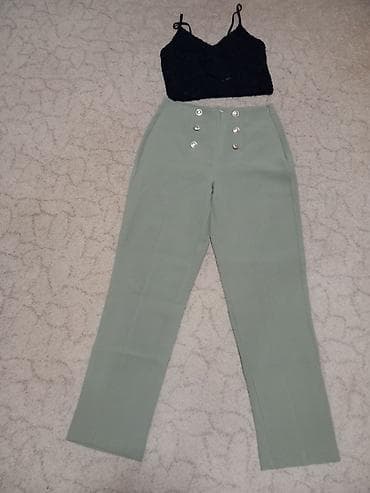 Komplet – Zara top + pantalone visokog struka - Gornji deo: Zara